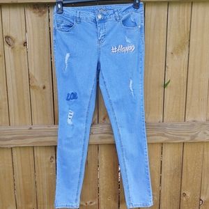 Justice Simply low distressed jegging